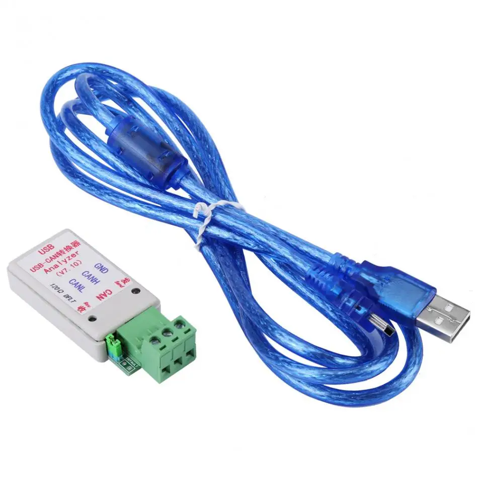 USB To CAN Analyzer CAN-BUS Converter Adapter dengan Kabel USB Support XP / WIN7 / WIN8/WIN10