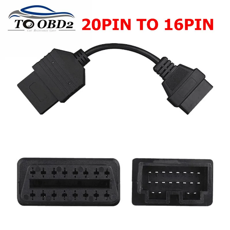 FOR Kia 20 PIN to 16 PIN OBD1 to OBD2 Connect Cable FOR Kia 20PIN Car Diagnostic Tool Cable FOR Kia 20 PIN Diagnostic Connerctor