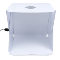 40cm Portable Mini Light Room Box Photo with Dimmer Adjustable LED Studio Box Photography Backdrop Built-in Light Photo Kit