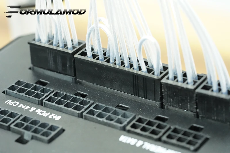 FormulaMod Fm-HDC-SL, полностью модульные кабели блока питания, посеребренные 18AWG, для модульного блока питания серии Corsair RM/SF/HX