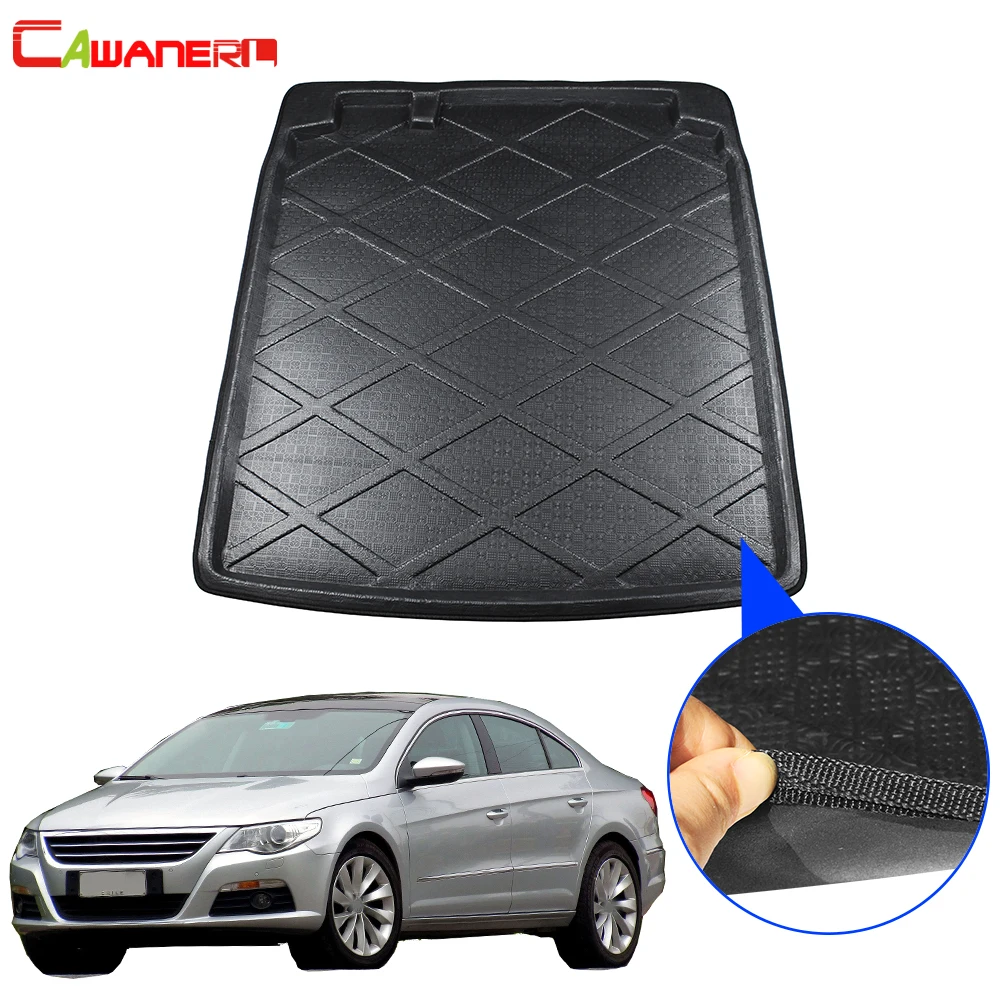 

Cawanerl Car Trunk Mat Tail Boot Tray Liner Floor Luggage Carpet Cargo Mud Kick Pad For Volkswagen Passat CC 2010-2018