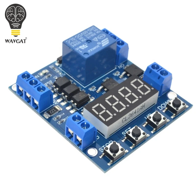 5V LED Display Digital Delay Timer Relay Control Switch Module Voltage Upper and Lower Limit Detection Cycle Timing Counting