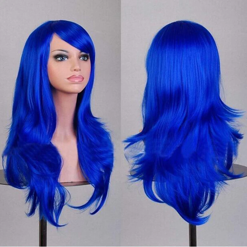 Soowee ผมยาวหยักสีเทาสีบลอนด์วิกผมปลอม Hairpieces ผมสังเคราะห์สีน้ำตาลคอสเพลย์ Wigs สำหรับผู้หญิงสีดำ Peruk