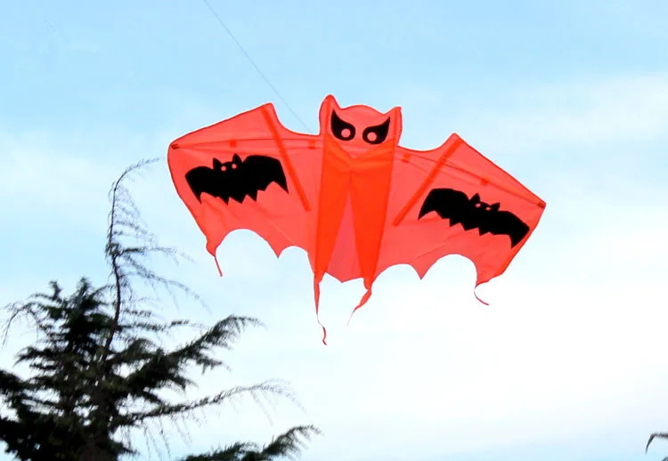 New High Quality Multi-color  55 inch Bat Kite With Handle Line Good Flying   For Kids