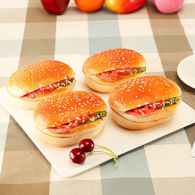 High Artificial Hamburger Simulation Model Ornaments Fake Cake Bakery Room Photography props Christmas Window Decoration