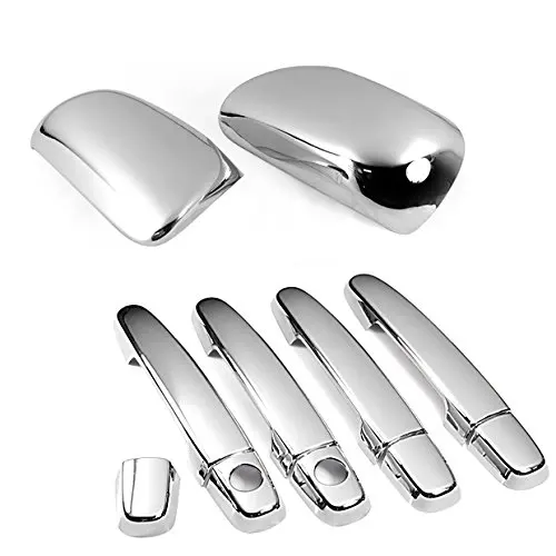 Chrome Side Door Handle + Mirror Covers for 2009-2013 Toyota Corolla / 2007-2011 Toyota Yaris