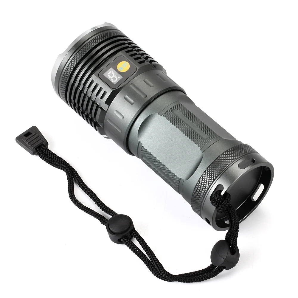 High Lumens Led Flashlight 8 Light L2 Super Bright LED Torch Waterproof Camping Torch & 4x18650 Batteries + Charger