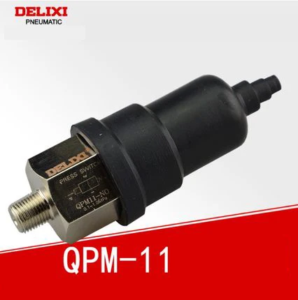 DELIXI QPM11-NC / QPM11-NO G1/8 G1/4 Pressure Switch 0.1-1MPA / Adjustable Air Diaphragm Mechanical Simple Automatic Controller