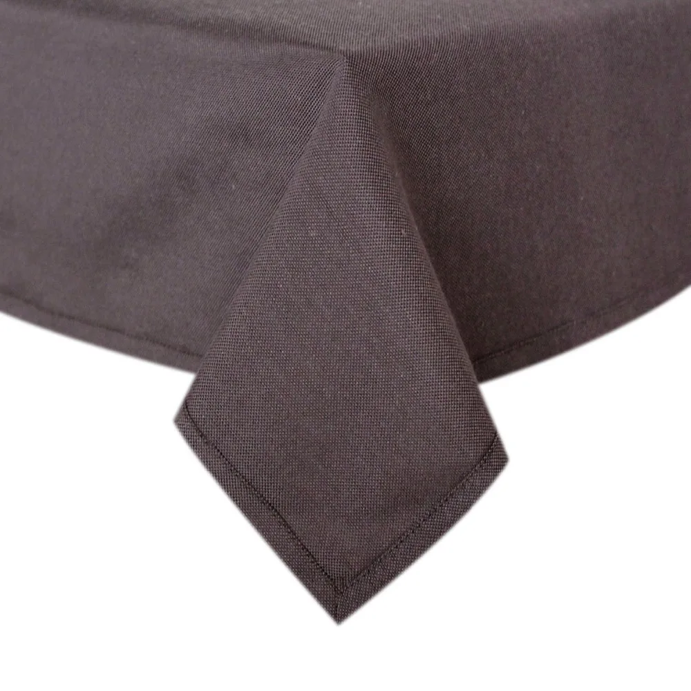 

Free Shipping 60"*84" Poly/Cotton Coffee Canvas Table Cloth Hotel Line table decoration