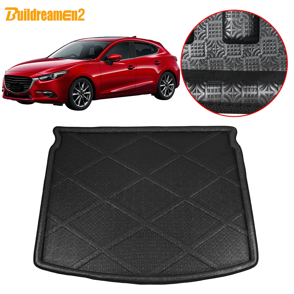 

Buildreamen2 для Mazda 3 Axela Hatchback, коврик для багажника автомобиля, поднос для багажника, подставка для багажника, коврик для багажника, ковер 2014 2015 2016 2017 2018