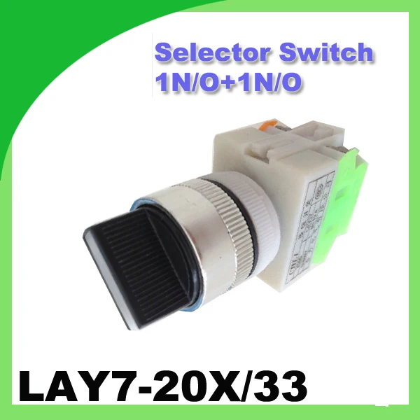 LAY7-20X/33(Y090-20X/33) SWITCH 22mm rotary switch 50/60Hz 1N/O+1N/O Three position switch spring return