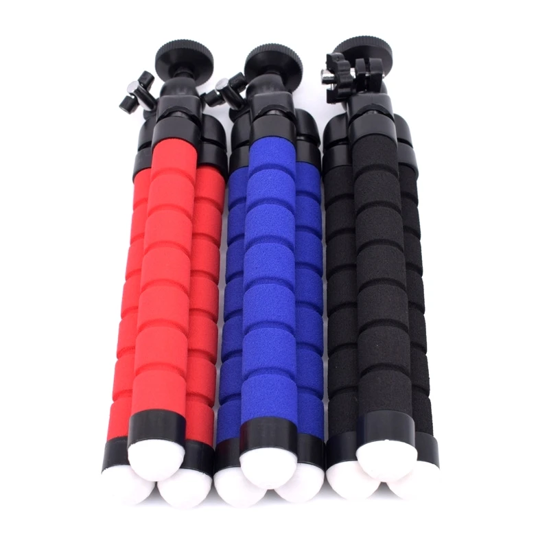 Trípode Octopus con Clip para teléfono, adaptador de montaje para GoPro Hero 987654, H9, SJCAM, SJ6/8/9/10, Xiaomi Yi 4K, soporte para Cámara de Acción Mijia