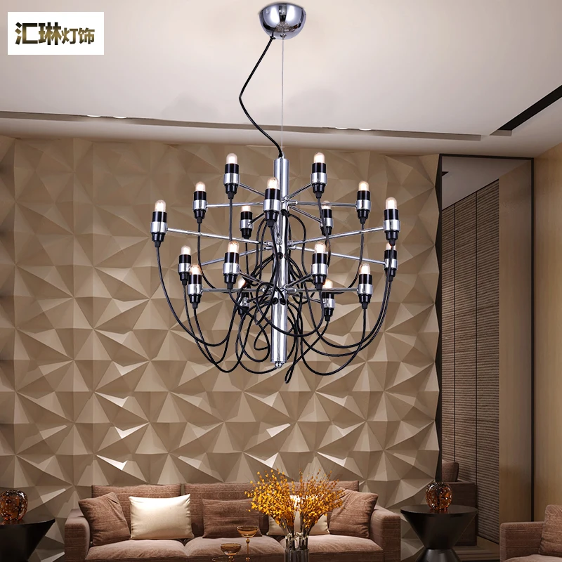 plating Nordic summer Multiple Chandelier Lighting personality simple dining room chandelier lamp Chinese iron ZX48