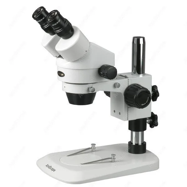 Stereo Inspection Industrial Microscope-- AmScope Supplies 7X-45X Stereo Zoom Inspection Industrial Microscope