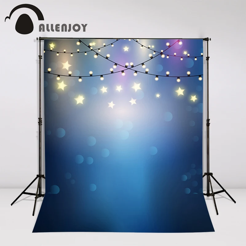 Christmas photographic background Chandelier stars celebrate bokeh new year photo vinyl new fabric year of the rooster