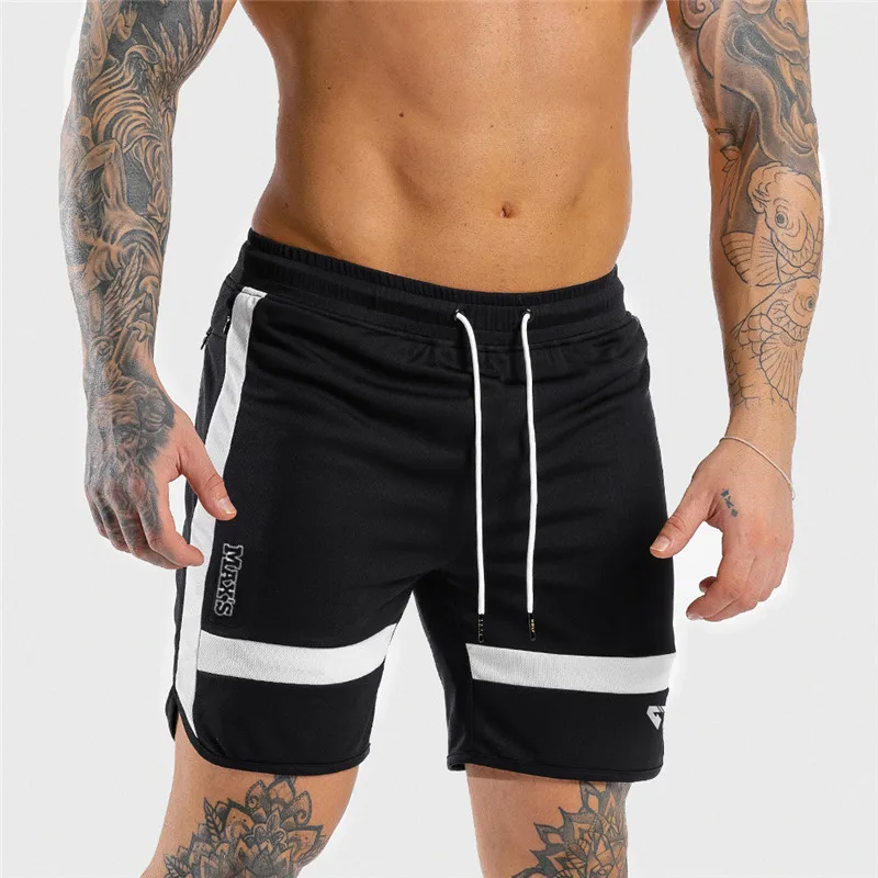 GITF Men Shorts Sport Training Shorts Men Running Shorts Mans Gym Fitness Joggers Sweatpants Jumper's Basketball Shorts Black