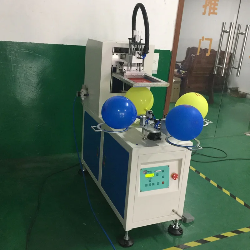 Hand Rotary 4 Stations Conveyor Balloon Stencil Machine Balloon Screen Printer