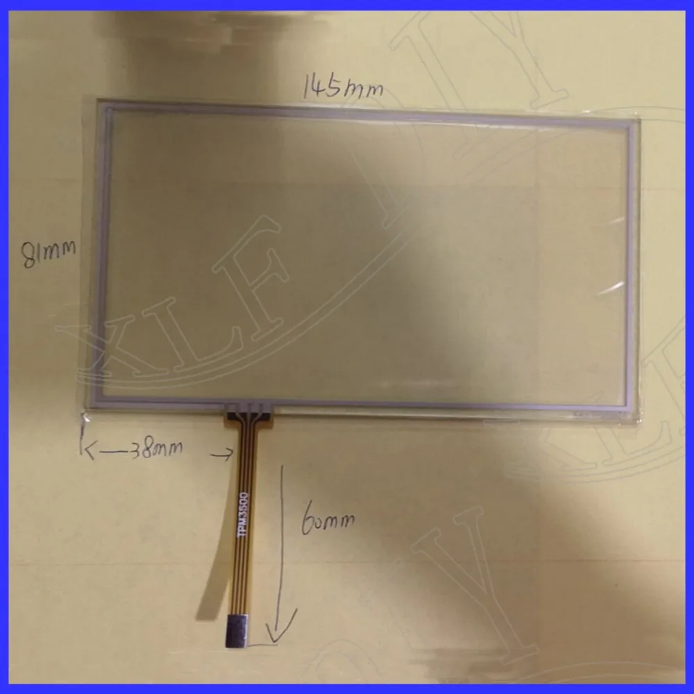 

ZhiYuSun 145mm*80mm 6inch 4-wire resistive touch panel for Car DVD, 145*81 GPS Navigator screen glass