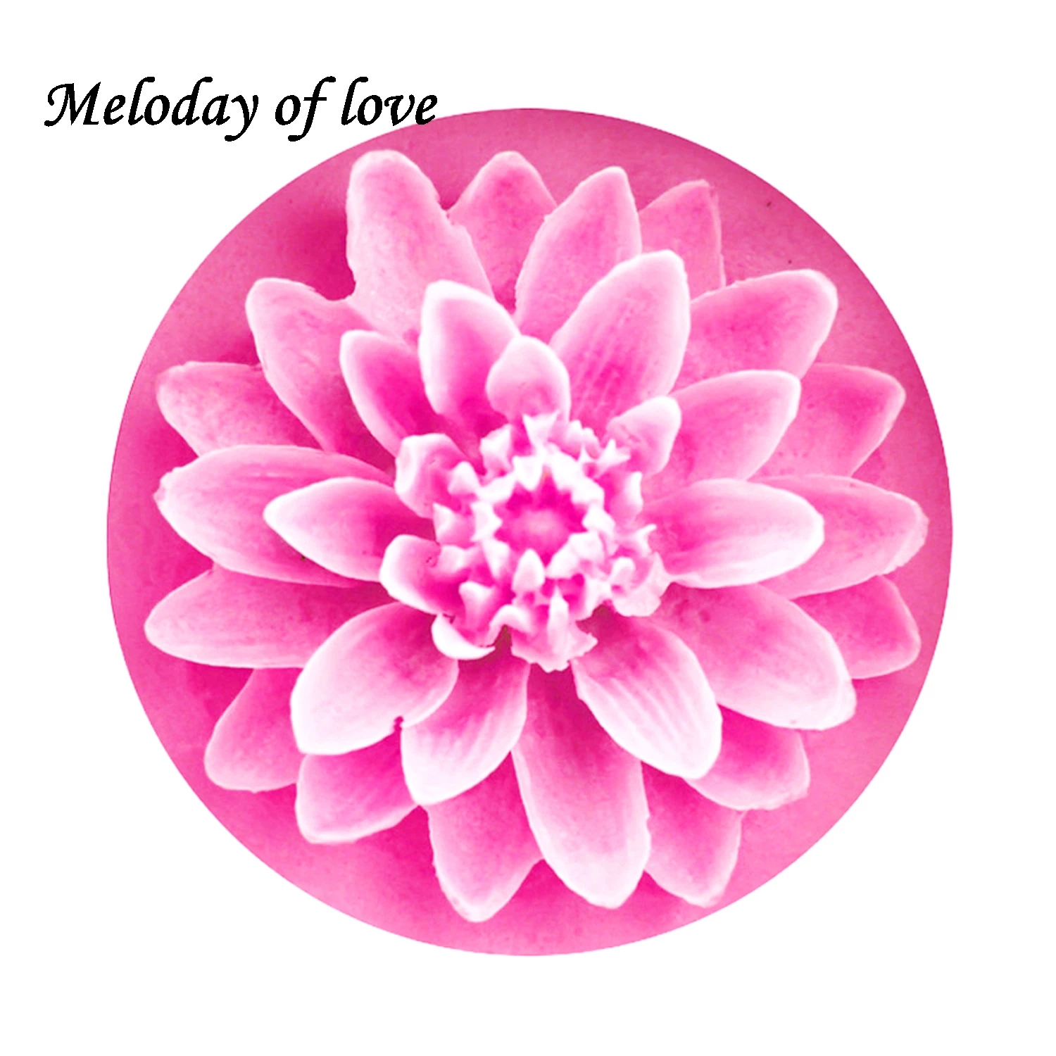 3D Beautiful Lotus chrysanthemum Flowers wedding cake decorating tools DIY baking fondant silicone mold soap mould T0158