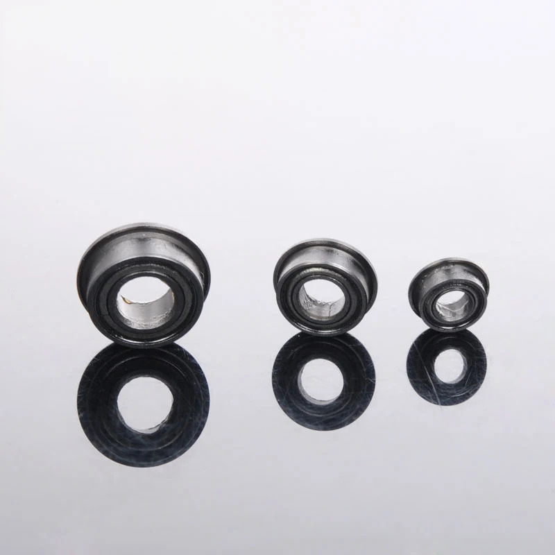 ตลับลูกปืนหุ่นยนต์ขนาดเล็กพร้อมตลับลูกปืนหน้าแปลนถ้วยสำหรับหุ่นยนต์ RC /Car/ROV 10ชิ้น