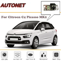 AUTONET Rear View camera For Citroen C4 Picasso 2th MK2 2013~2018/Reverse Camera/Backup Camera/license plate camera