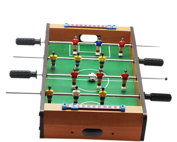 14 Inch Soccer Table Football Board Game Kids Toy Family Party Wooden Portable Travel Tabletop Set 34.5*23*7cm