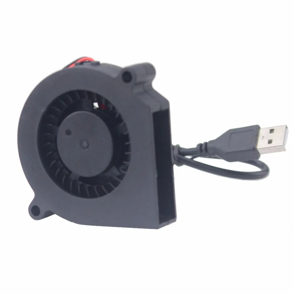 

Gdstime 5Pcs 60mm Blower Fan USB 60x15mm 5v 6015 DC Turbo Brushless Cooler For PC Computer Cooling Fan