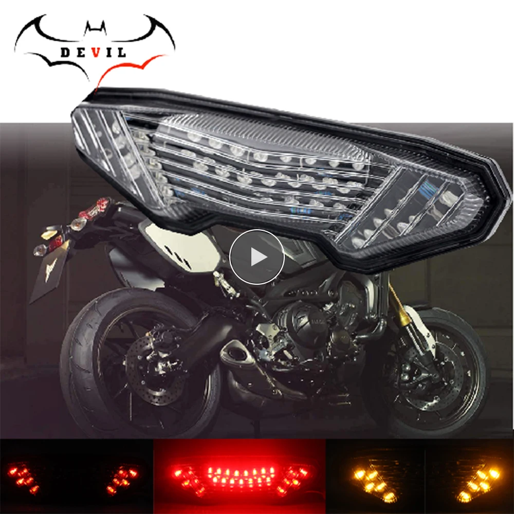 LED Tail Light Turn Signal For YAMAHA MT-09 FZ-09 14-16, FJ-09 MT09 Tracer 900/GT MT10 FZ10 15-20 motorcycle light Accessories