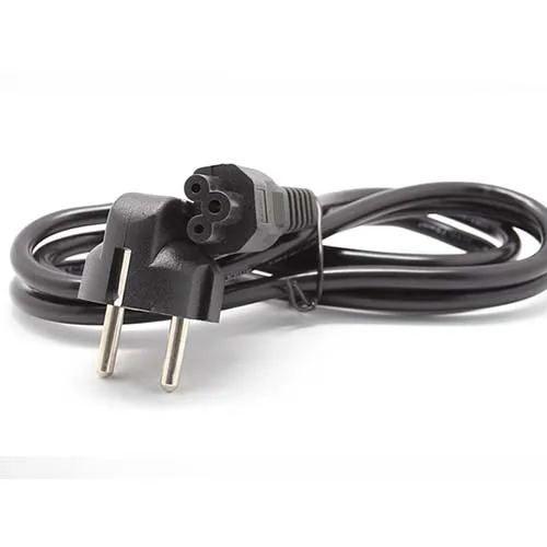 CLOVER-Cable de alimentación de 3 pines para ordenador portátil, accesorio con enchufe europeo de la UE, LCD, LED, para notebook, IEC-C7, figura de CA 8, Monitor de IEC-C5