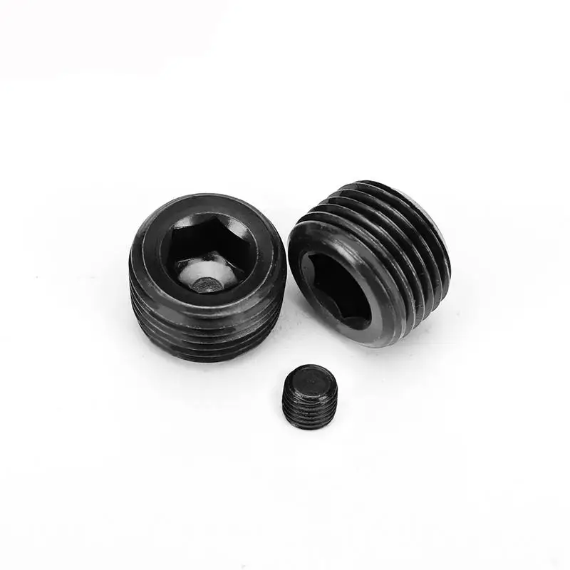 Metric Thread M6 M8 M10 M12 M14 M16 M18 M20 M22 M24 M26 M27 M30 M33 M36 Male Carbon Steel Hex Socket End Plug End Cap Hydraulic