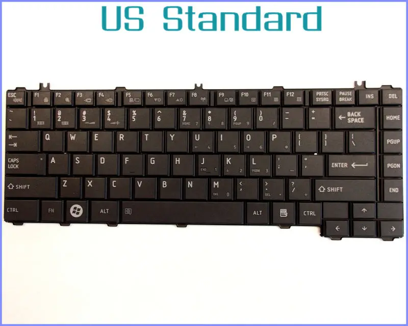 US English Version Keyboard for Toshiba Satellite L700 L740 L740D C640 L645D-S4100 L605 L600 L600D C645 C640D Laptop