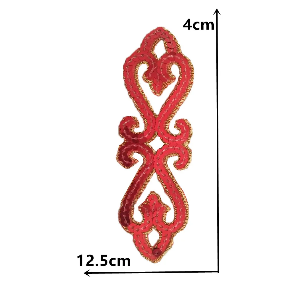 1pcs New Arrive Sequin Applique Embroidery Iron on patch Sticker Sewing Applique Badges For DIY Clothing Decoration Accessories