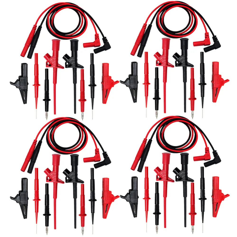 AideTek needle tipped tip leadmodular heavy duty test probe handles TL809 leads set for  multimeter leads 4TLP20162