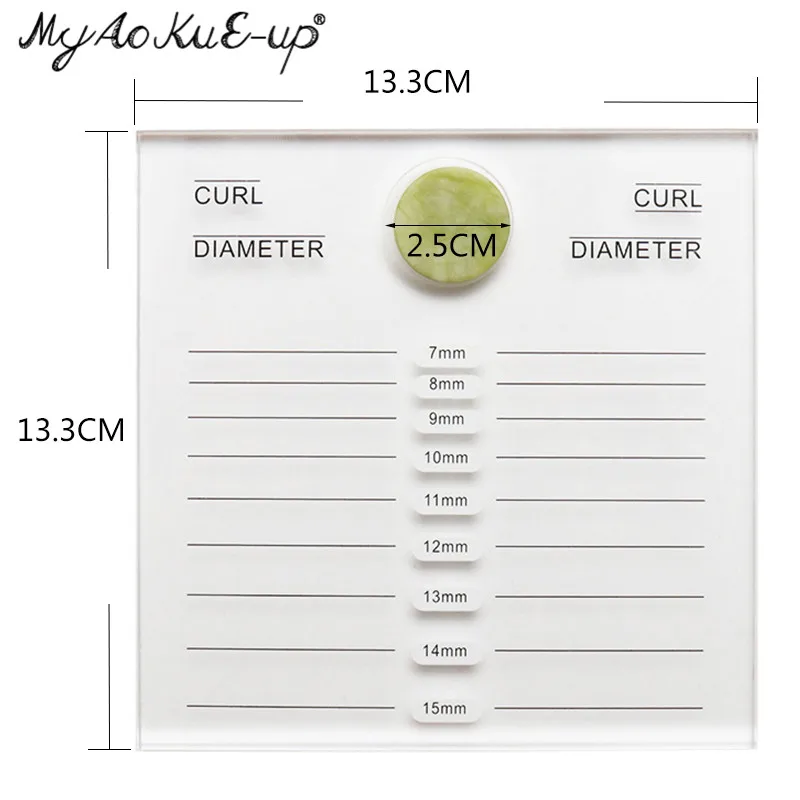 2 in 1 Acrylic False Eyelashes Stand Glue Pad Pallet Lashes Holder with Tick Mark Fake Lashes Extension Essential Tools