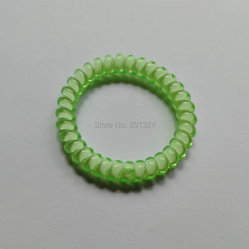 free shiping 10 pcs Silicone elastic hair bands accessories for women spiral scrunchy telephone wire springs and gum bandeau