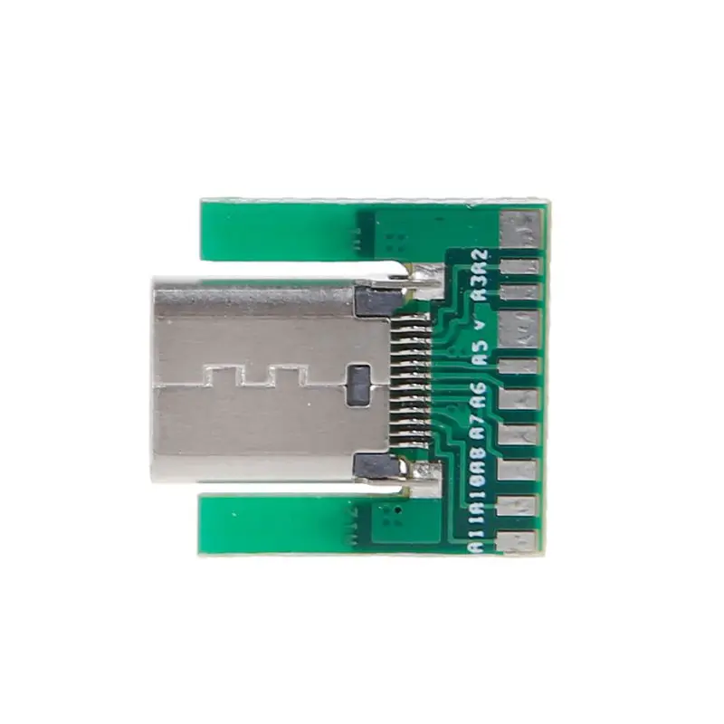 USB 3.1 Type C Female Socket Connector Plug SMT Type With PC Board DIY 24pin