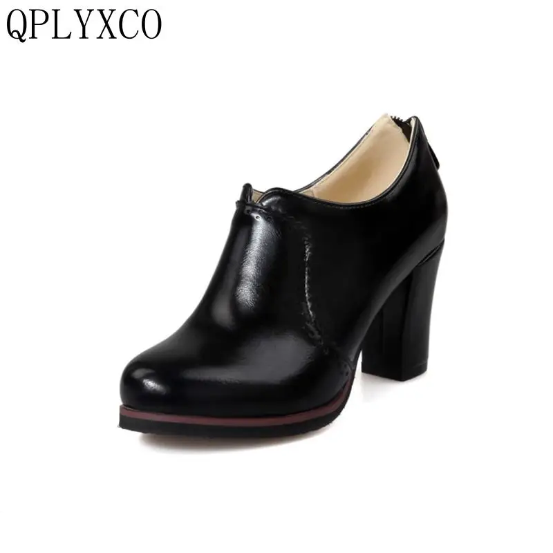 QPLYXCO-Escarpins à talons hauts pour femmes, chaussures à bout rond, rétro, grande taille 32-48, mode pour dames, fête, danse, mariage, 07-1, vente, nouveau, 2017