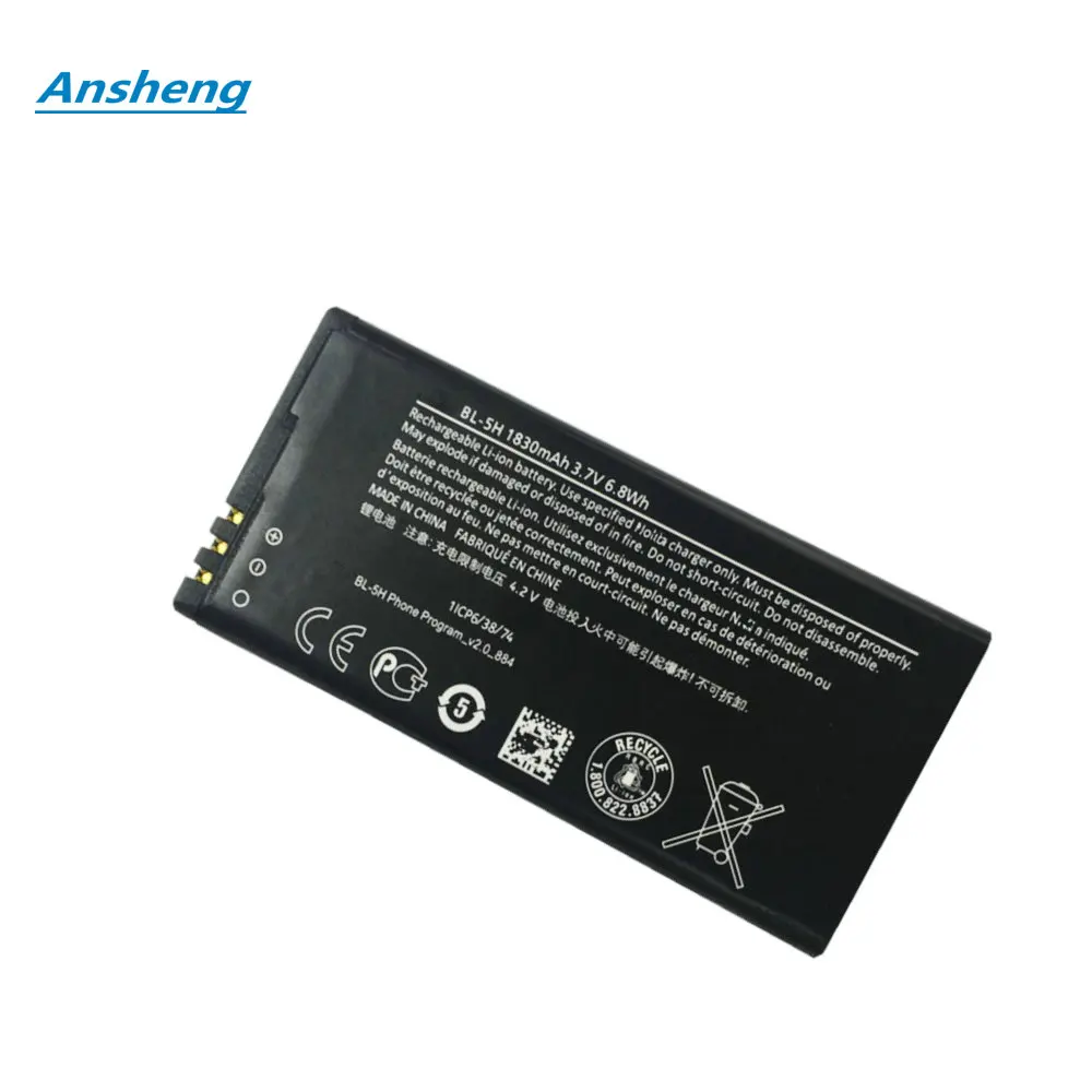 

High Quality 1830mAh BL-5H Battery For Nokia Lumia 630 38 635 636 Lumia630 RM-977 RM-978 Smartphone