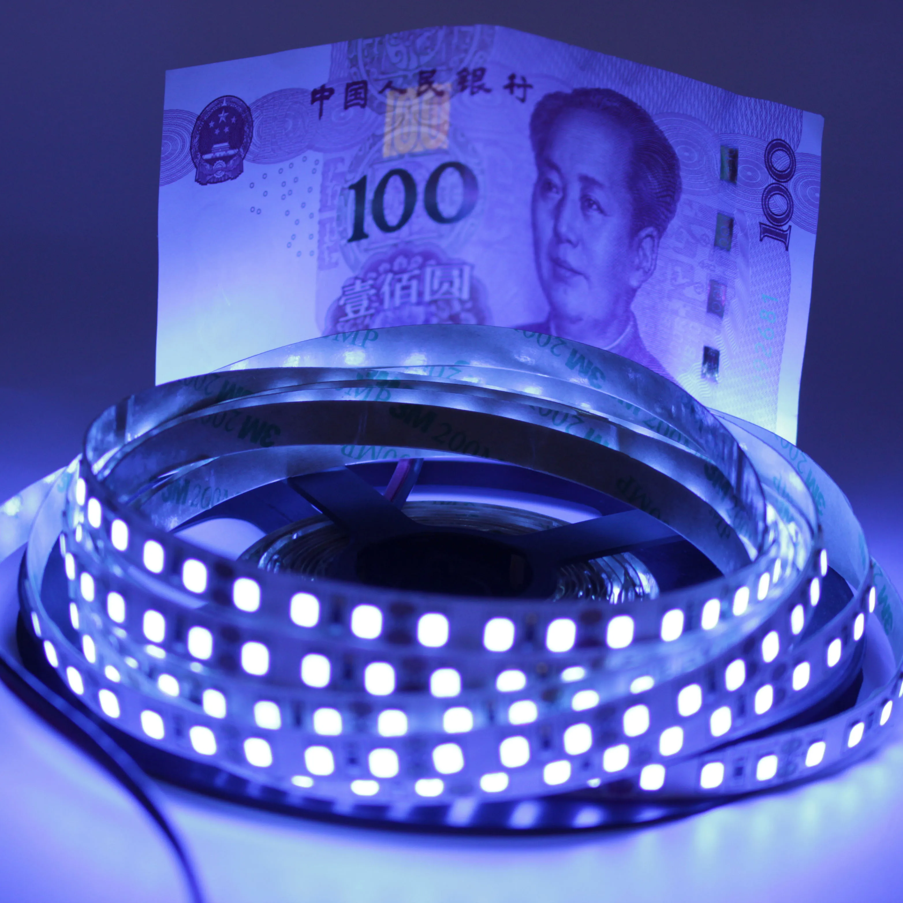 12V Ultraviolet UV LED Strip Waterproof IP65 IP20 Night Fishing 395nm 60 /120 PCS/M2835 SMD White  PCB  Tape  Lights