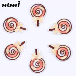 5pcs/lot Iron On Lollipop Patches Carton Stickers for Jeans Coats Kids Clothing Appliques DIY Kids Girl backpack Motif Badge