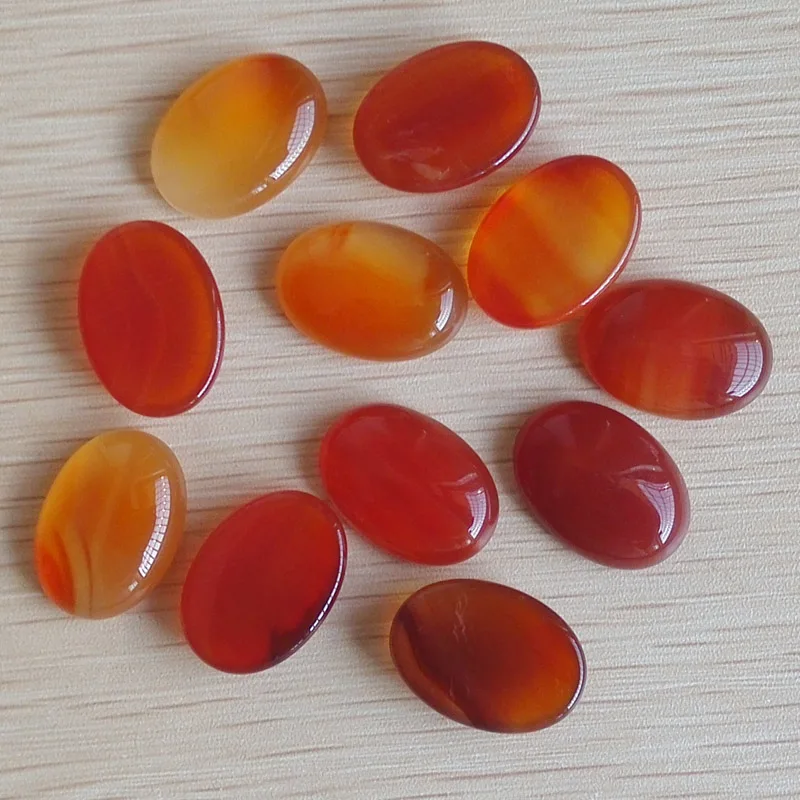 2020 fashion hot sale top quality Natural red onyx Oval CAB CABOCHON stone beads 25x18mm Wholesale 30pcs/lot free shipping