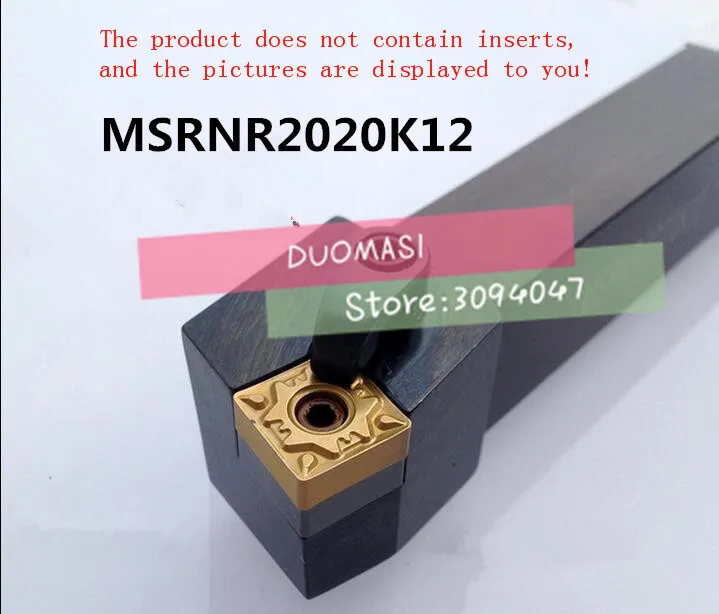 MSRNR2020K12,Metal Lathe Cutting Tools Lathe Machine CNC Turning Tools External Turning Tool Holder M-Type MSRNR/L