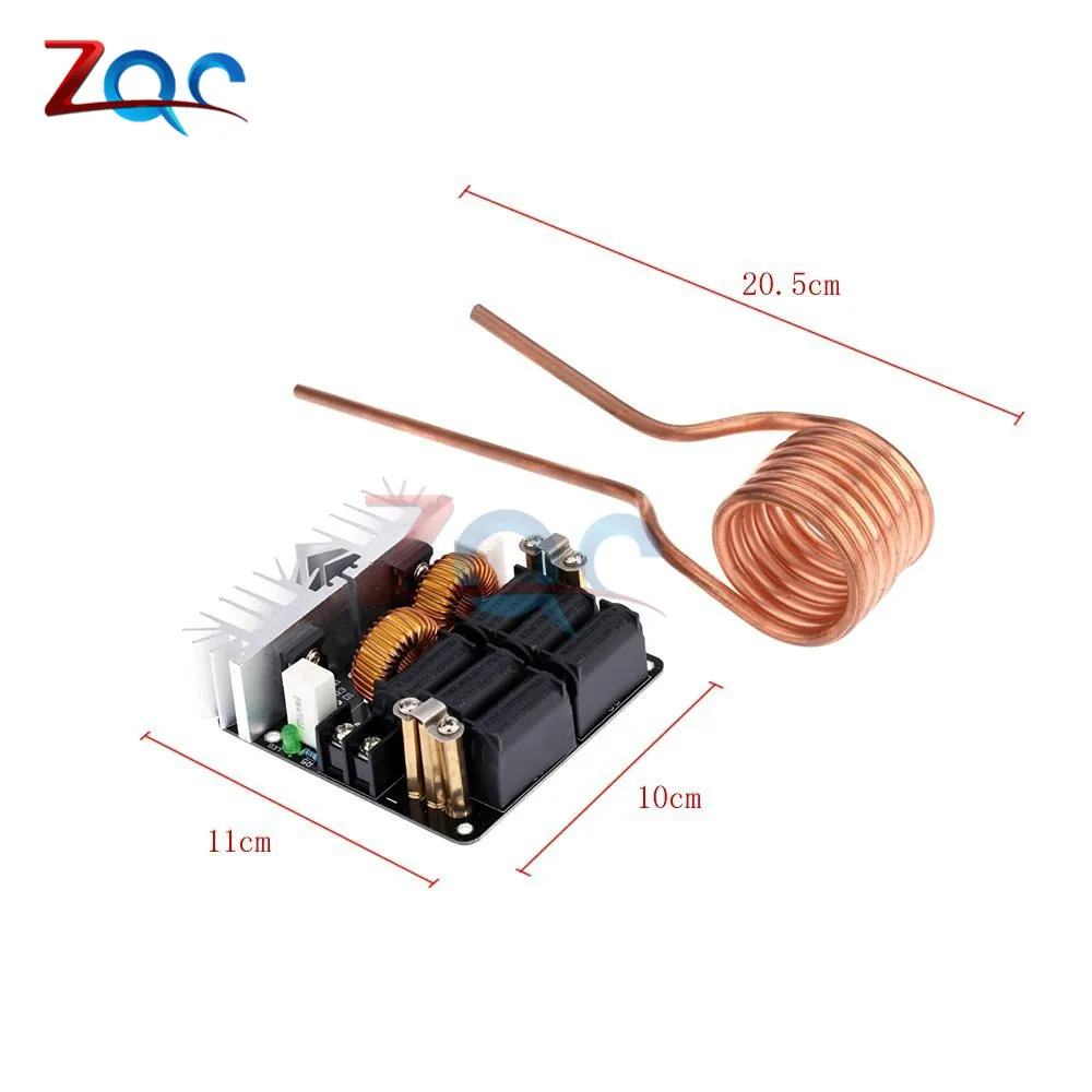 ZVS Low Zero Voltage Induction Heating Board Module Flyback Driver Heater High Power MAX 20A 1000W DC 12V-48V  heater board