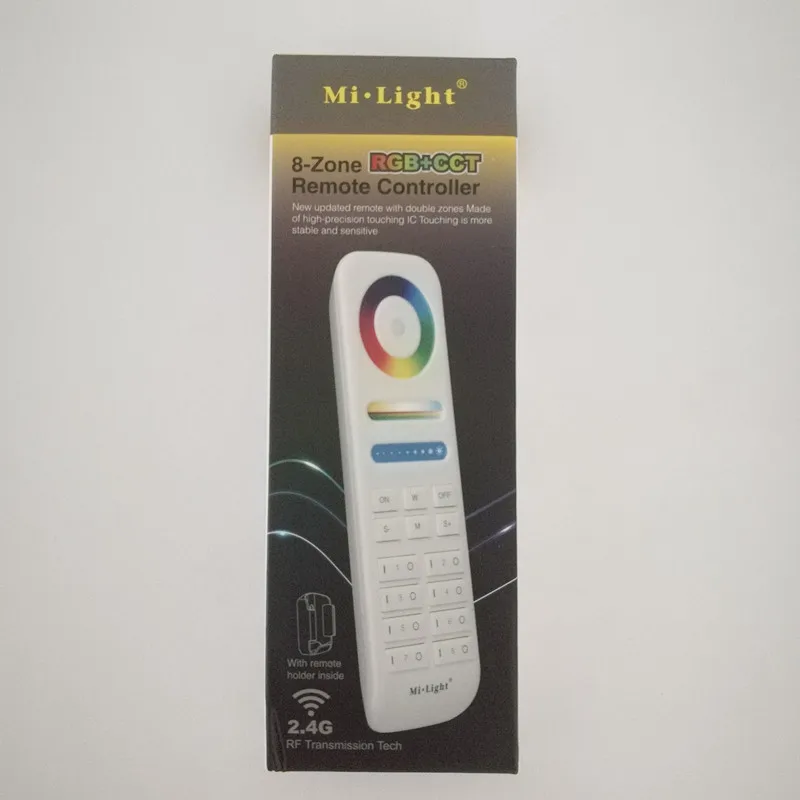 Milight FUT089 2.4GHz Remote LED Controller 8 Zones Control RGB+CCT Controller Work with LS2 or Milight RGB+CCT LED Floodlight