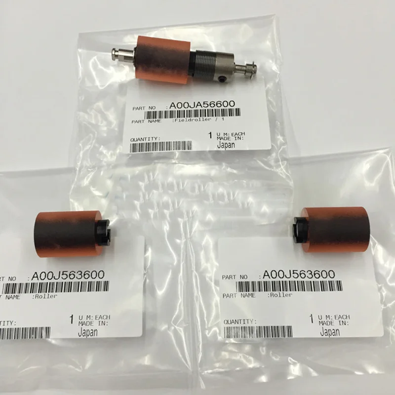 

3X/Set Original Paper Pickup/Feed Roller A00J563600 Seperation Roller for Konica Minolta Bizhub C220 C280 C360 C203 C253 C353