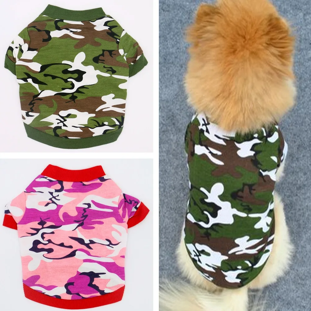 

Camouflage Pet Dog Clothes For Small Dogs Summer Clothes Chihuahua Puppy Clothing Shirt Winter Warm Vest Printed Ropa Para Perro