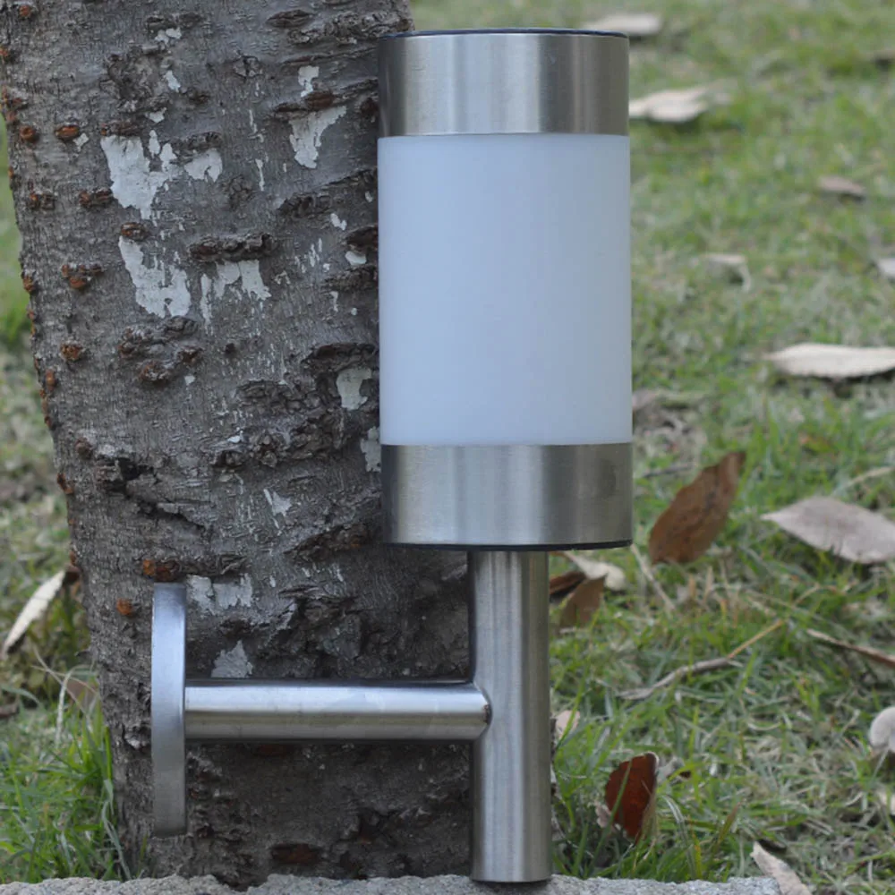 กลางแจ้งกันน้ำ LED พลังงานแสงอาทิตย์ Wall Landscape Mount สกรูติดตั้ง