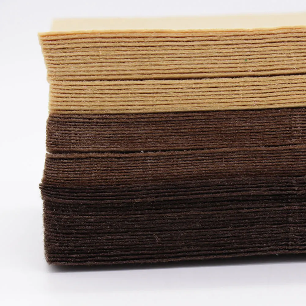 Brown Chocolate Color Felt Craft 1mm Felt Polyester Fabrics Sheet For Diy Decoration Sewing Fieltro Feltro textiles Entretela