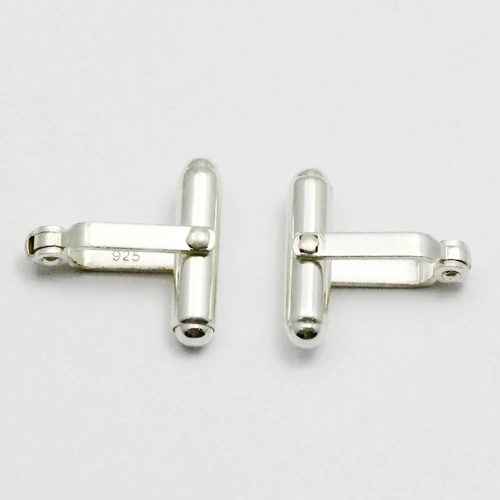 925 Silver Cufflinks Jewelry Findings Making Men Jewelry Fit Personalized Shirt Cuff Links ID27527