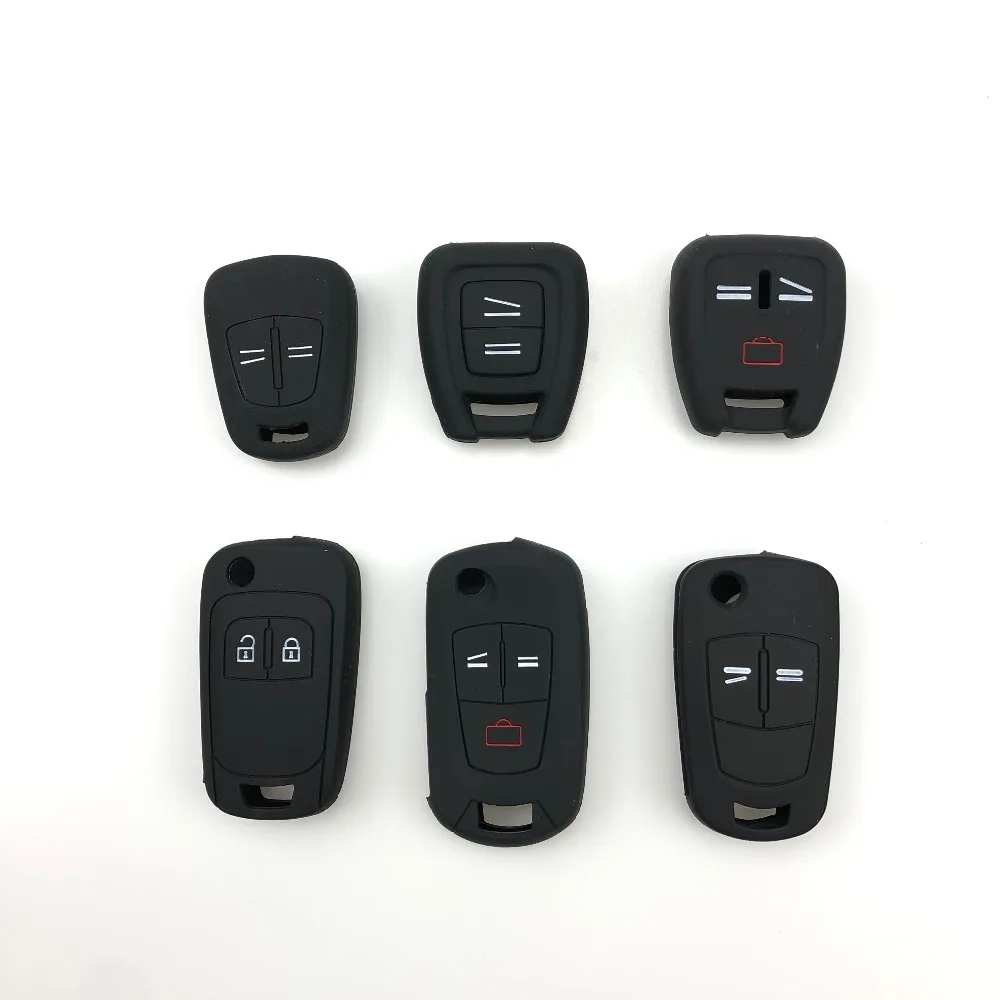 For Vauxhall Opel Astra Zafira Vectra Tigra Omega Signum Frontera 3 Button Remote Car Key Case Cover Silicone Fob Shell